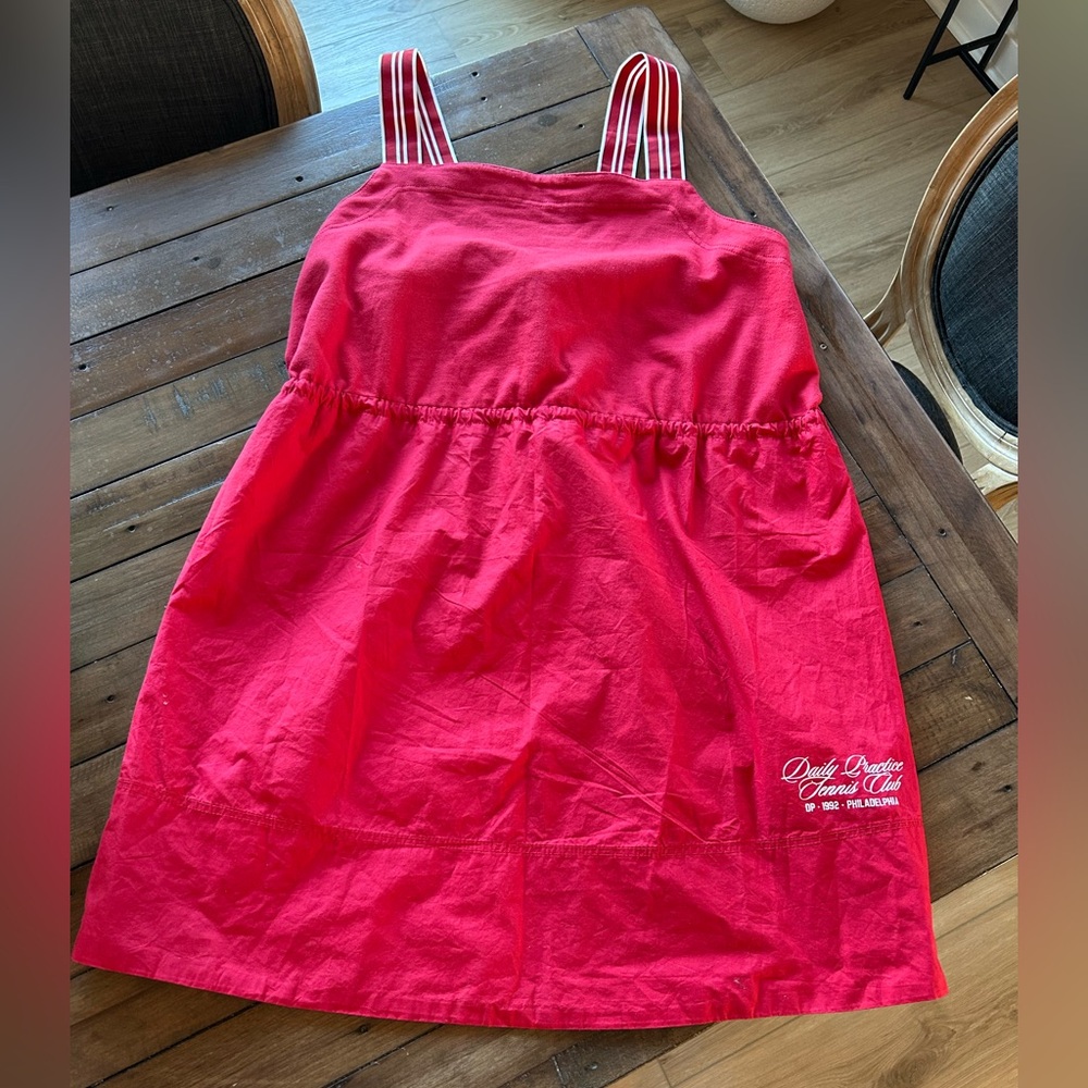 Daily Practice Anthropologie Red Sporty Cotton Mini Dress XL